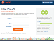 Tablet Screenshot of harachi.com